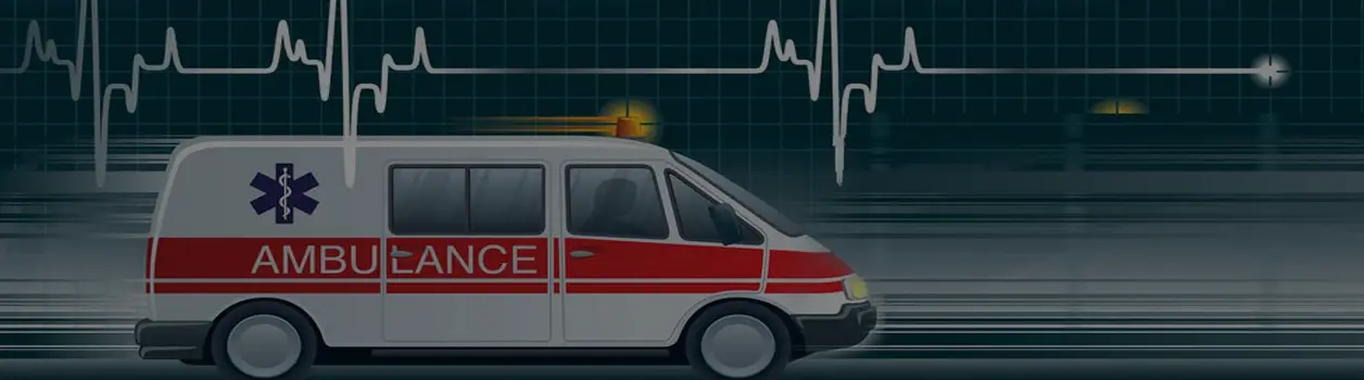Emergency ambulance banner
